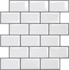 VEVOR Peel and Stick Backsplash 10-Sheet, 12 x 12 x 0.78 inch / 305 x 305 x 2.0 mm Self-Adhesive Wall Tiles, Stick on Subway Tile Backsplash for Kitchen, 3D Back Splashes for Bathroom, Tile-Look