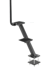 VEVOR Boat Trailer Steps, 2-Step, Heavy-Duty Boat Trailer Steps with Handle, Non-Slip Surface, 3 Mounting Angle Options, Carbon Steel Ladder Suitable for 3" x 3"/3" x 5"/4" x 4" Frame, Bottom Mounting