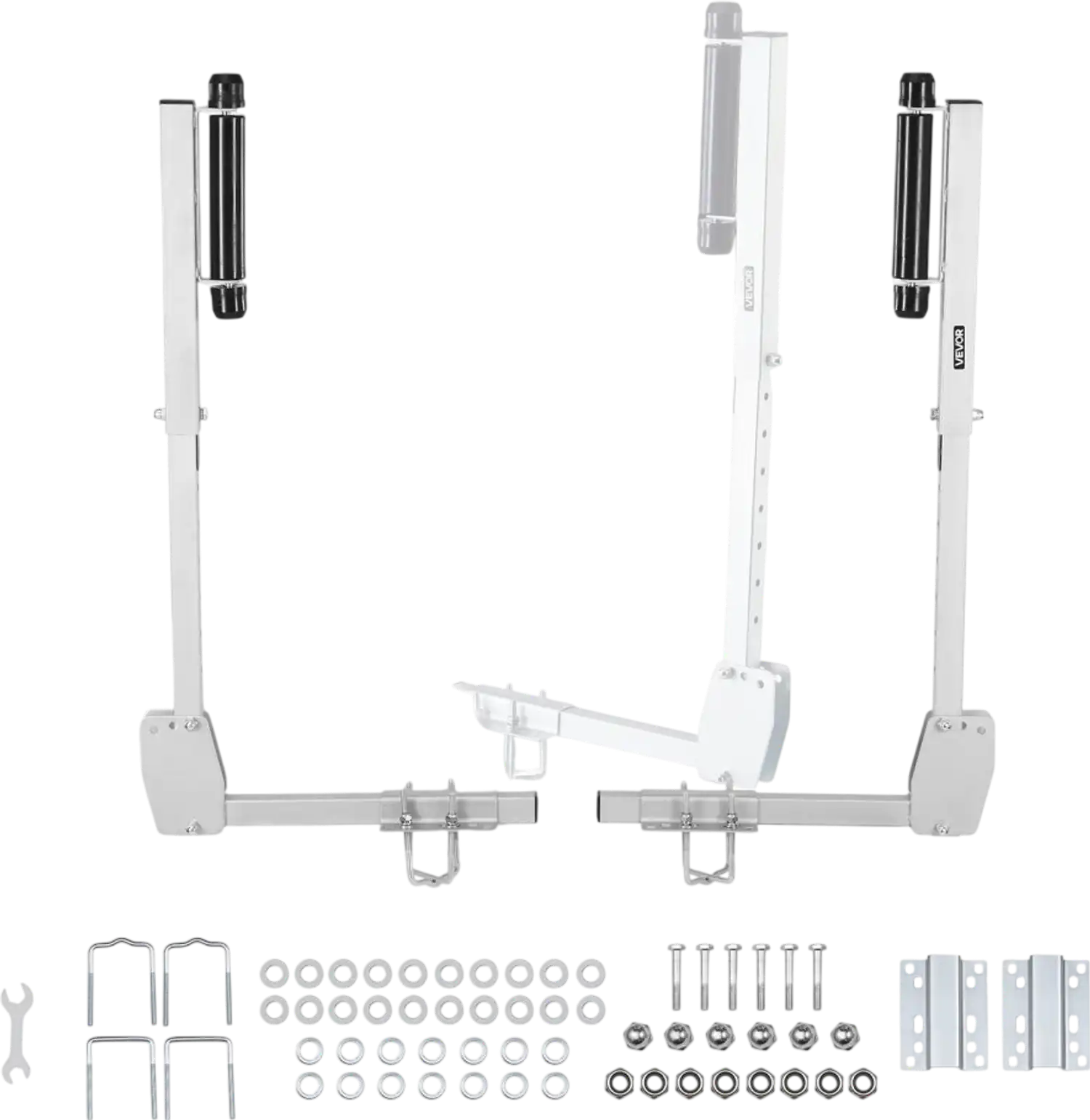 Vevor Boat Trailer Guides Adjustable Roller Guide-Ons 27.6-41.3
