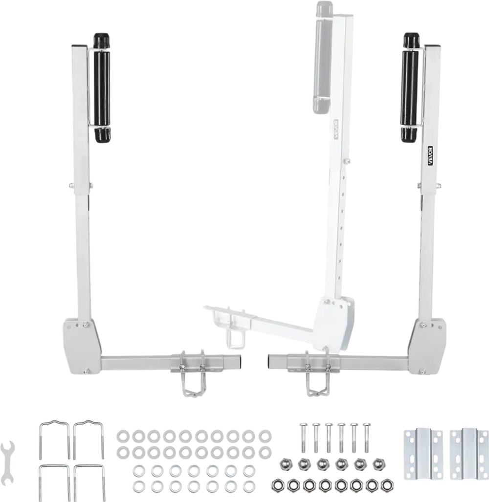 VEVOR Boat Trailer Guides, 27.6-41.3 in Height Adjustable Trailers Guide, 2PCS Thickened High-Duty Trailer Guide-Ons with Smooth Roller Guidance, for Over 16 in Larger Fishing Boats, Runabout Boats