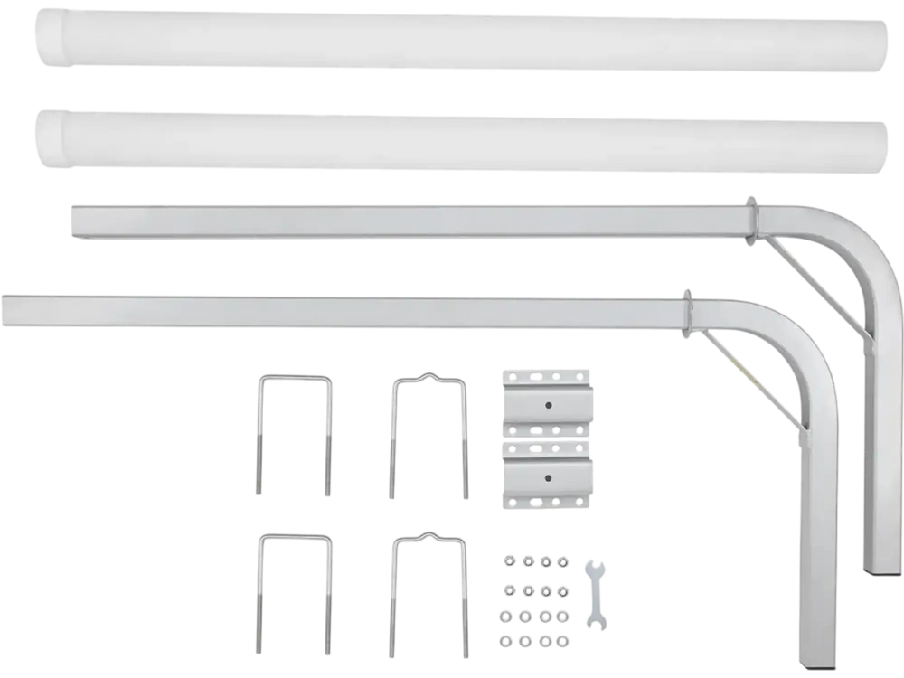 VEVOR Boat Trailer Guide, 48″ Adjustable Design Trailer Guide Poles, 2PCS High-Hardness Steel Trailer Guide-Ons, Trailer Guides with PVC Pipes, for Ski Boat, Fishing Boat or Sailboat Trailer