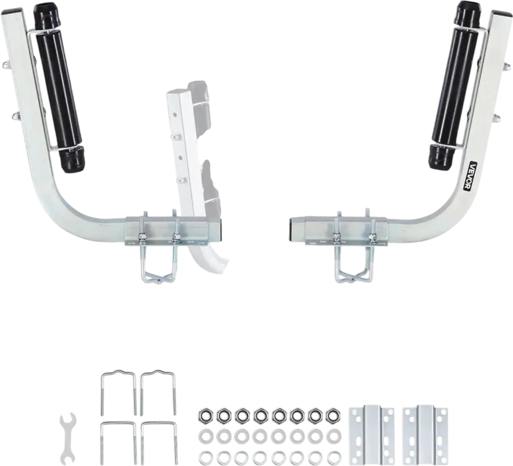 VEVOR Boat Trailer Guides, 18.5 in/20.5 in Height Adjustable Trailers Guide, 2PCS Thickened High-Duty Steel Trailer Guide-Ons with Smooth Roller Guidance, for V-Hull Boats, Small to Mid-Size Boats