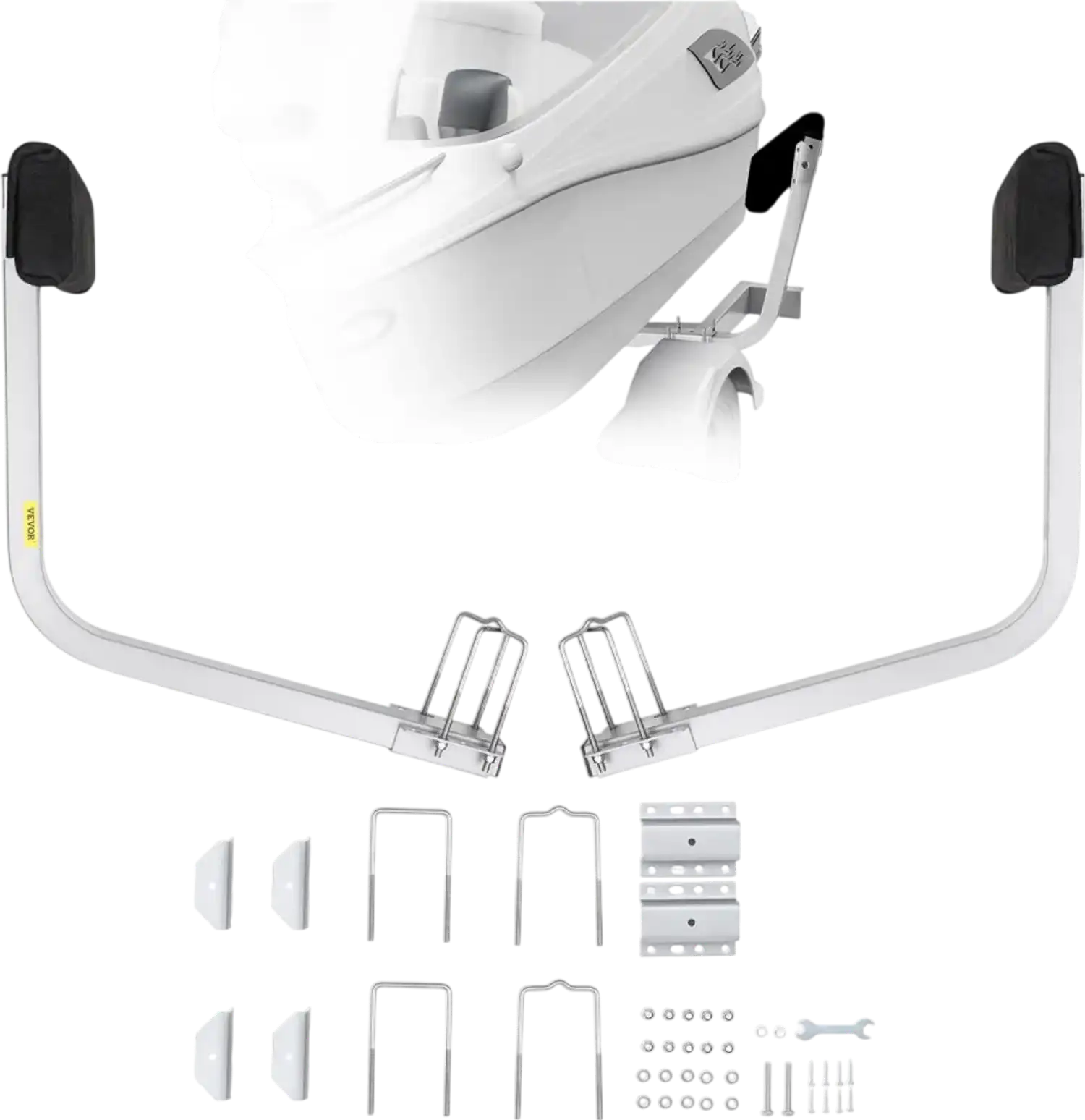 Vevor Boat Trailer Guide Adjustable Short Bunk Guide-Ons 2-Pc New