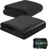 VEVOR Pond Liner 15 x 20 ft, 45 Mil, EPDM Rubber Fish Koi Pond Liner and Underlayment Combo, Easy to Cut, Durable & Leakproof, for Outdoor Ponds, Water Garden, Waterfall, Fishpond, Fountains, Black
