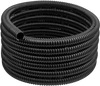 VEVOR 21 ft Corrugated Pond Tubing, 1 inch Inner Diameter, Flexible PVC Hose, Black Drain Pipe, Plastic Corrugated Water Tubing for Pond, Pump, Fountain, Garden, Swimming Pools, Filters, (1 pcs)