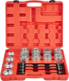 VEVOR 28 PCS Pull and Press Sleeve Kit, 45# Steel Removal Installation Bushes Bearings Tool Kit, Bush Removal Insertion Sleeve Tool Set Works on Most Cars and LCV, HGV Engines