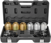VEVOR Pull and Press Sleeve Kit, 26 PCS, Steel Bush Removal Insertion Sleeve Tools with Carrying Case, Compatible with LCV and HGV Engines, for Removing and Installing Bushings, Bearings, and Seals