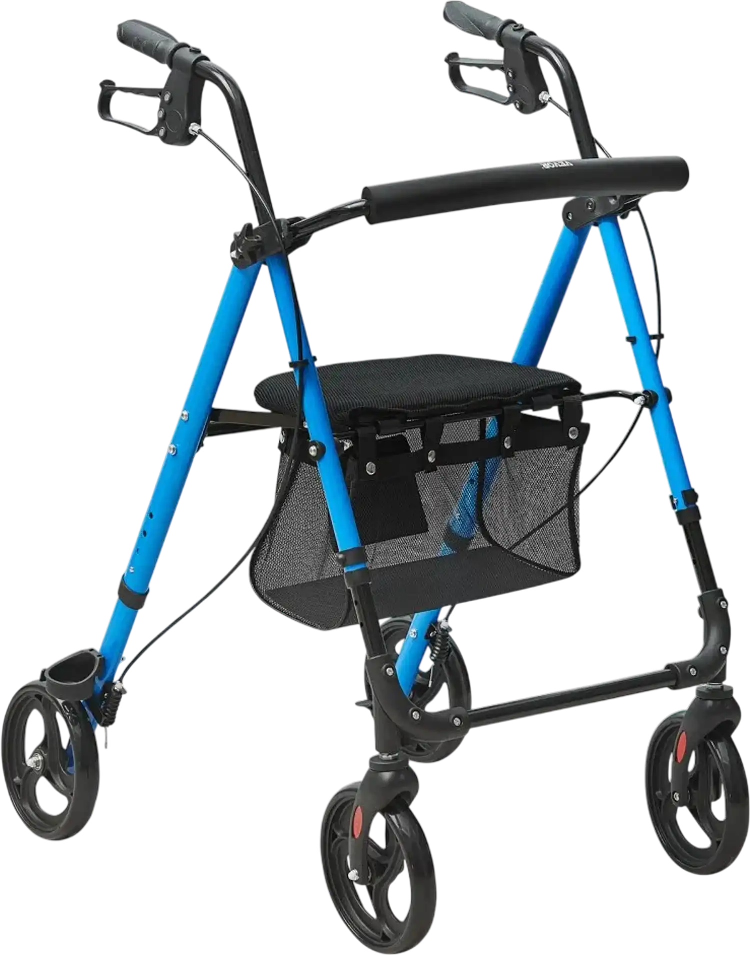 Vevor Rollator Walker Lightweight Foldable Aluminum with Adjustable Seat and Handle New