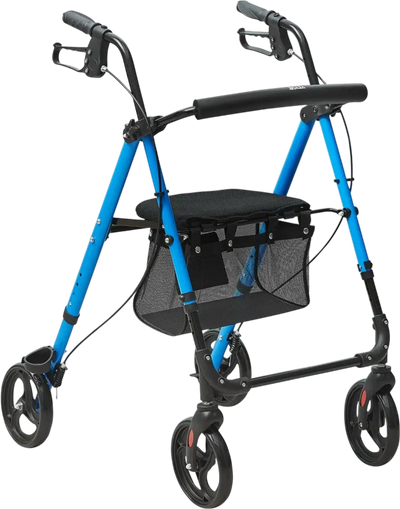 Vevor Rollator Walker Lightweight Foldable Aluminum with Adjustable Seat and Handle New