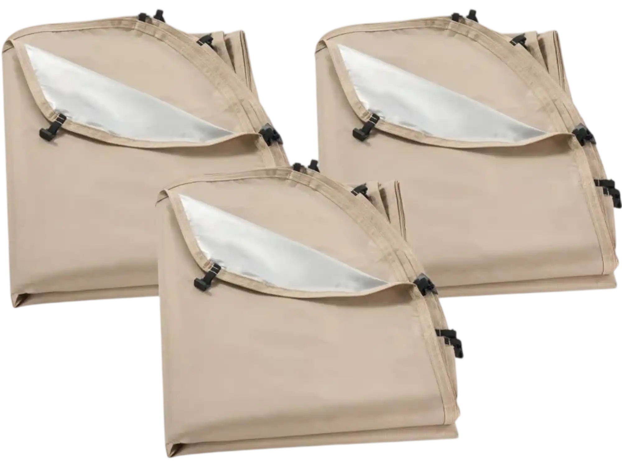 Vevor Canopy Cover Sun Shade Sail for 10 x 9.2' Screen House Tent Beige Pack of 3 New