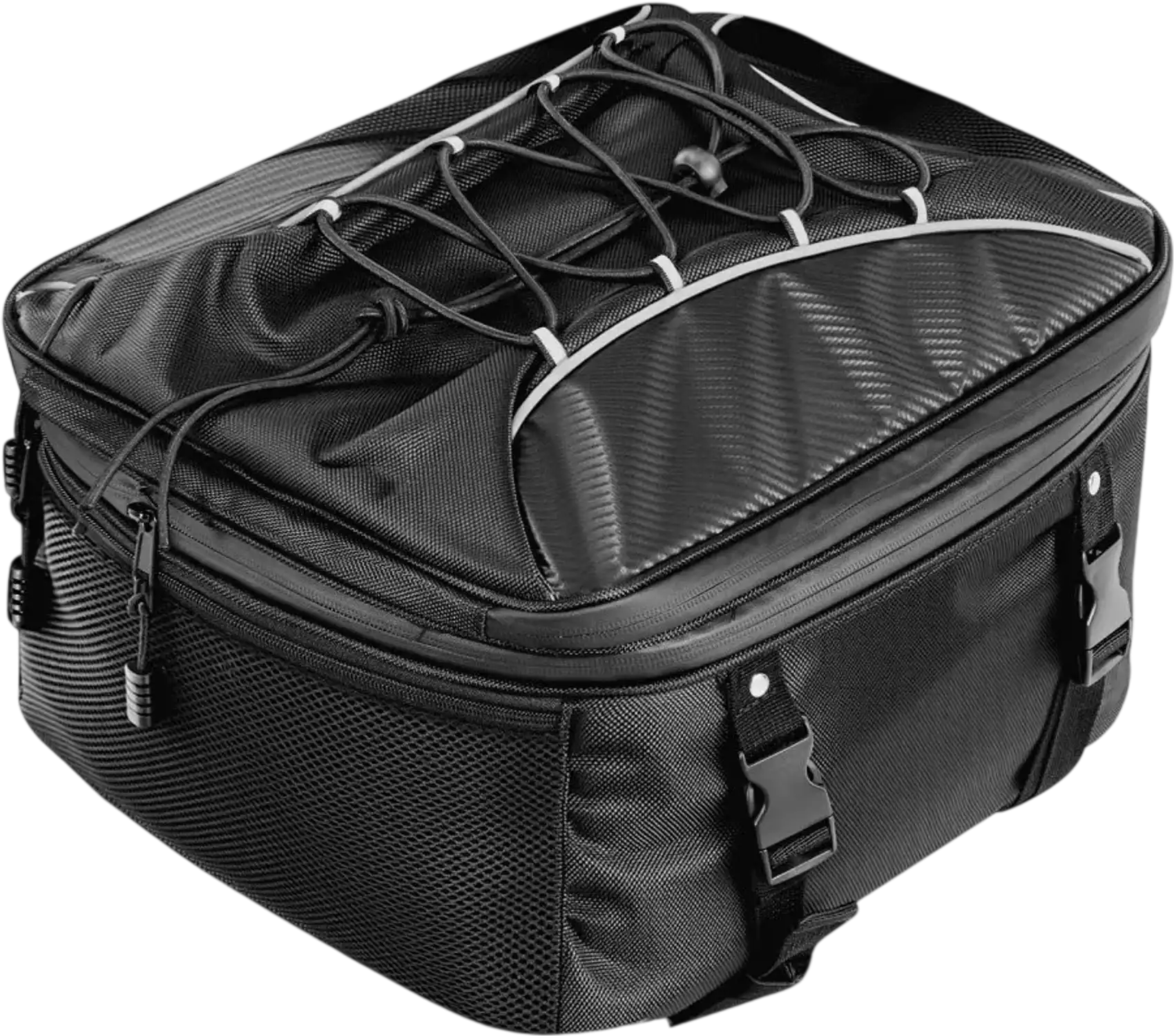 Vevor Motorcycle Tail Bag Expandable Waterproof Rear Seat Luggage Backpack 22-34 L New