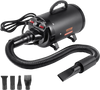 VEVOR Dog Dryer, 2000W/2.7HP Dog Blow Dryer, Pet Grooming Dryer with Adjustable Speed and Temperature Control, Pet Hair Dryer with 4 Nozzles and Extendable Hose, Black