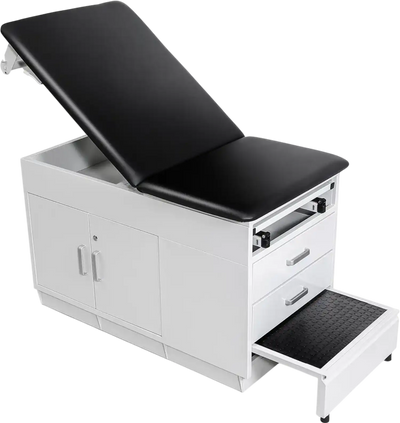 Vevor Medical Exam Table Pro Adjustable Backrest with Locking Cabinet New