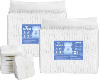 Vevor Dog Diapers Disposable Female Super Absorbent Small 96 Count New
