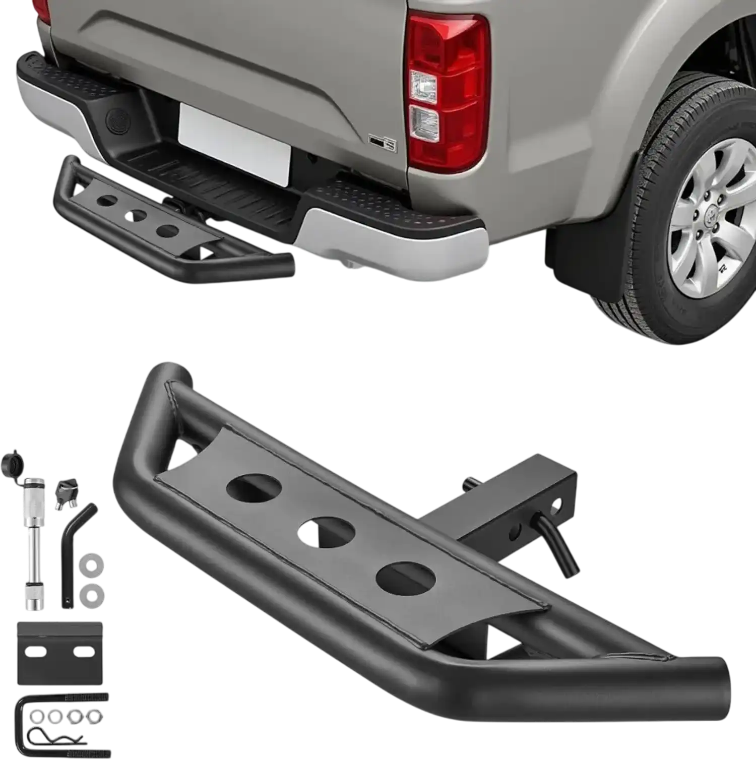 Vevor Hitch Step Rear Bumper Guard Protector for 2