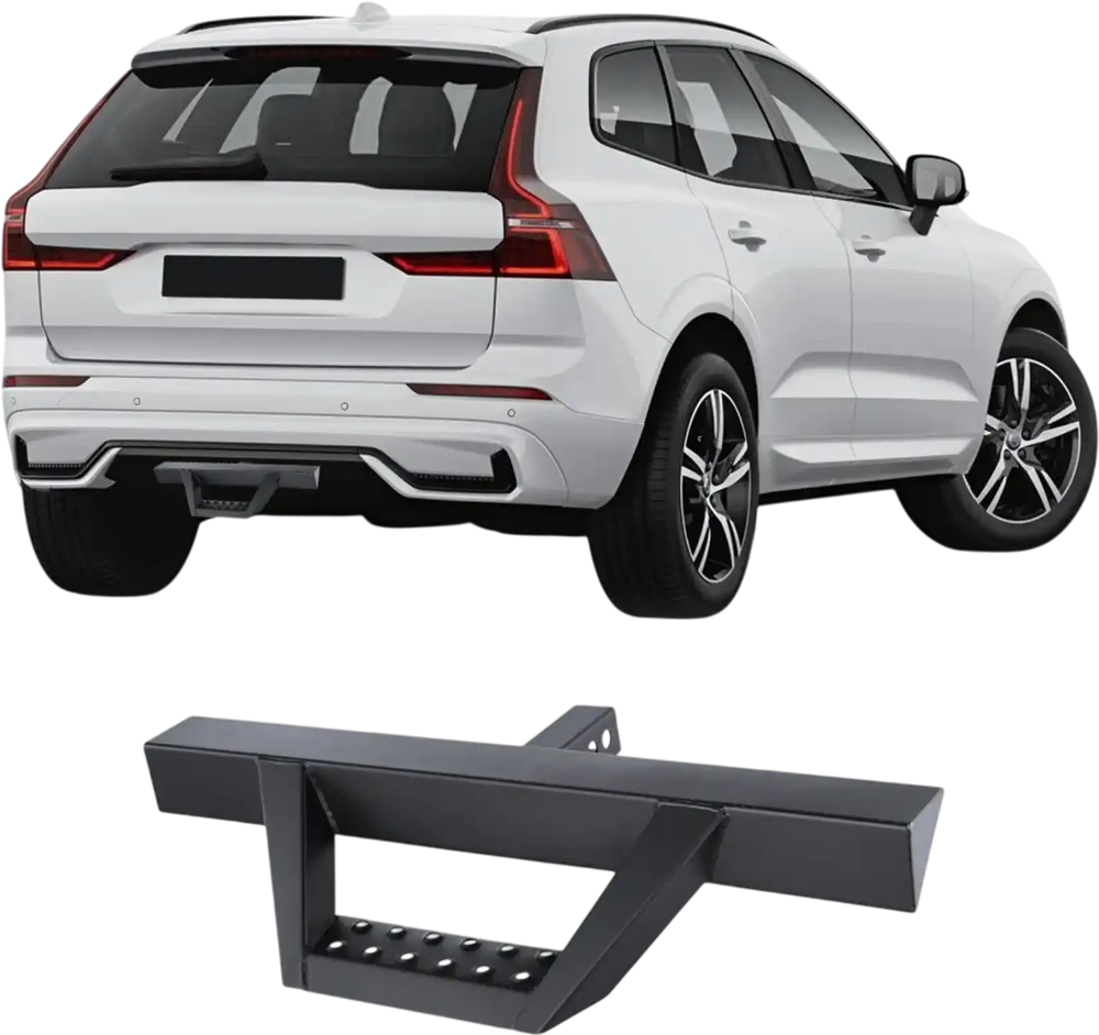 VEVOR Hitch Step for 2 Inch Receiver, Strong Steel Construction with 300 LBS Load Capacity, Rear Bumper Guard Protector with Pin Lock and Stabilizer, Universal Fit for Truck, SUV, Pickup, Trailer