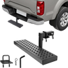 VEVOR Hitch Step for 2 Inch Receiver, Universal Rear Bumper Guard Protector with 350 LBS Load Capacity, Wide & Non-Slip Tow Hitch Step with Pin Kit and Stabilizer, Fit for Pickup, Trailer, Truck, SUV
