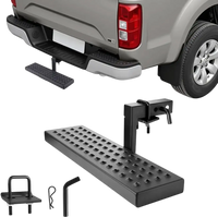 VEVOR Hitch Step for 2 Inch Receiver, Universal Rear Bumper Guard Protector with 350 LBS Load Capacity, Wide & Non-Slip Tow Hitch Step with Pin Kit and Stabilizer, Fit for Pickup, Trailer, Truck, SUV