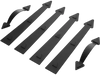 VEVOR Magnetic Garage Door Hardware Kit, Decorative Garage Door Hinges Handles, Black Carriage House Accents, No Installation Needed, 4 Hinges and 2 Handles for Barn Gate Curb Appeal