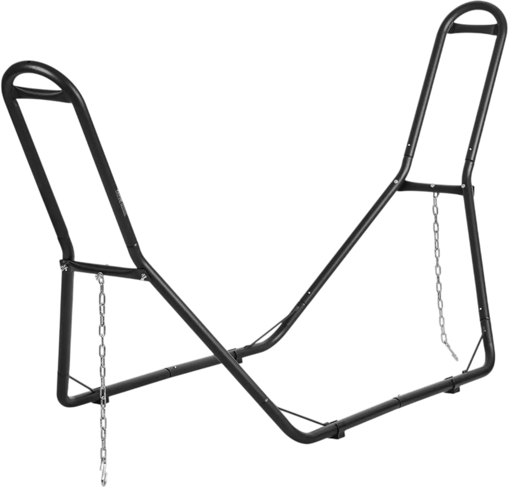 VEVOR Universal 2 Person Hammock Stand, Adjustable Heavy Duty 450 lbs Capacity Hammock Stand Fits 6.9-12.8 ft Hammocks for Outdoor and Indoor Portable Hammock Stand with Chain, Hook, and Carrying Bag