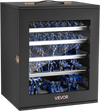 VEVOR Miniatures Storage Case, Warhammer Fits for 1750-2000 Scale Models, Wooden Miniatures Display Holder with 5 Tray & 13 Slots, Miniature Transport Case for Collectibles (Minis Not Included)