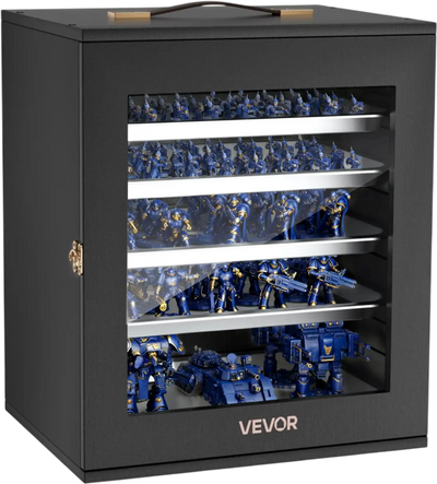 Vevor Storage Case Miniatures Display Holder with 5 Trays & 13 Slots New
