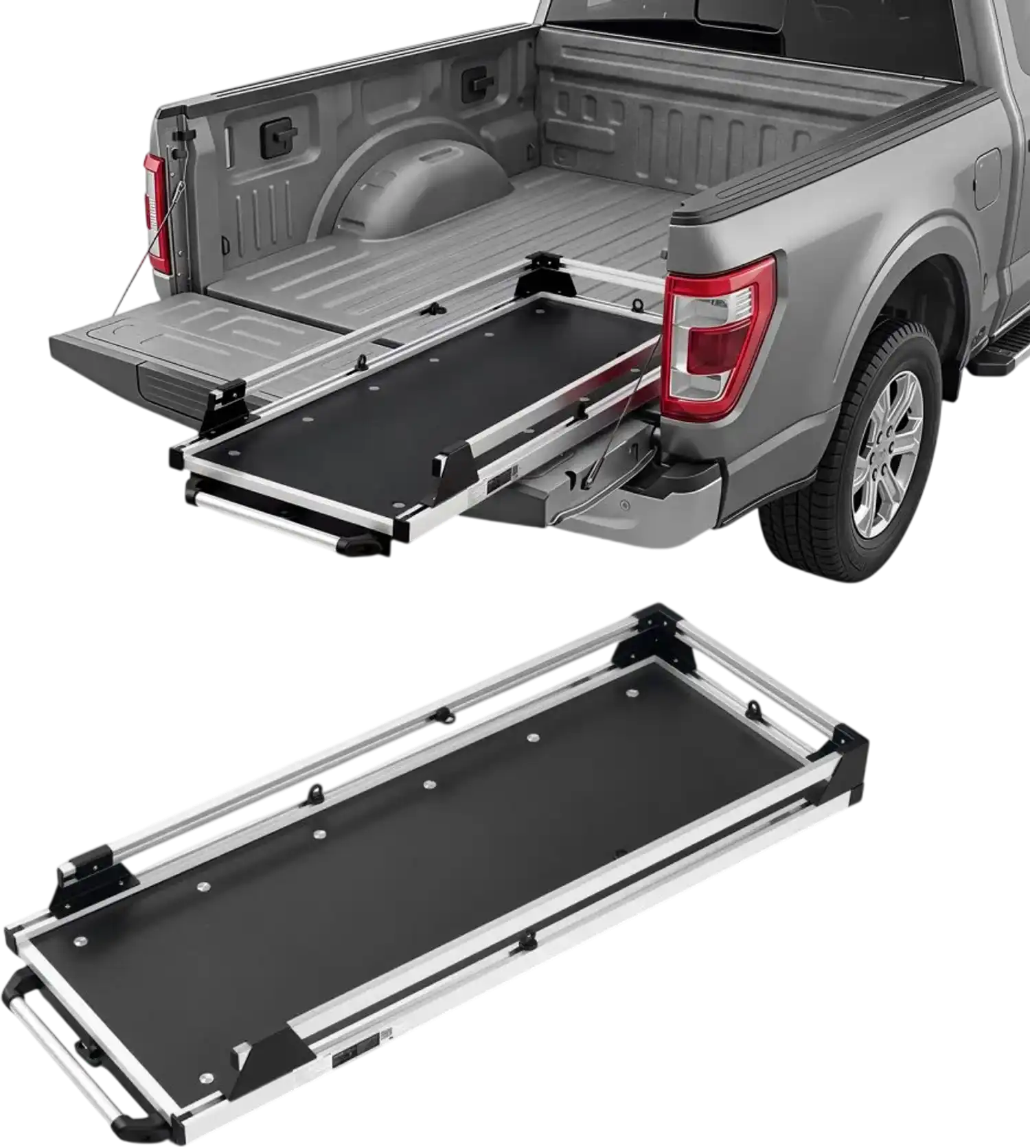 Vevor Truck Bed Cargo Tray Slide-Out 600 lbs Capacity for 5'5