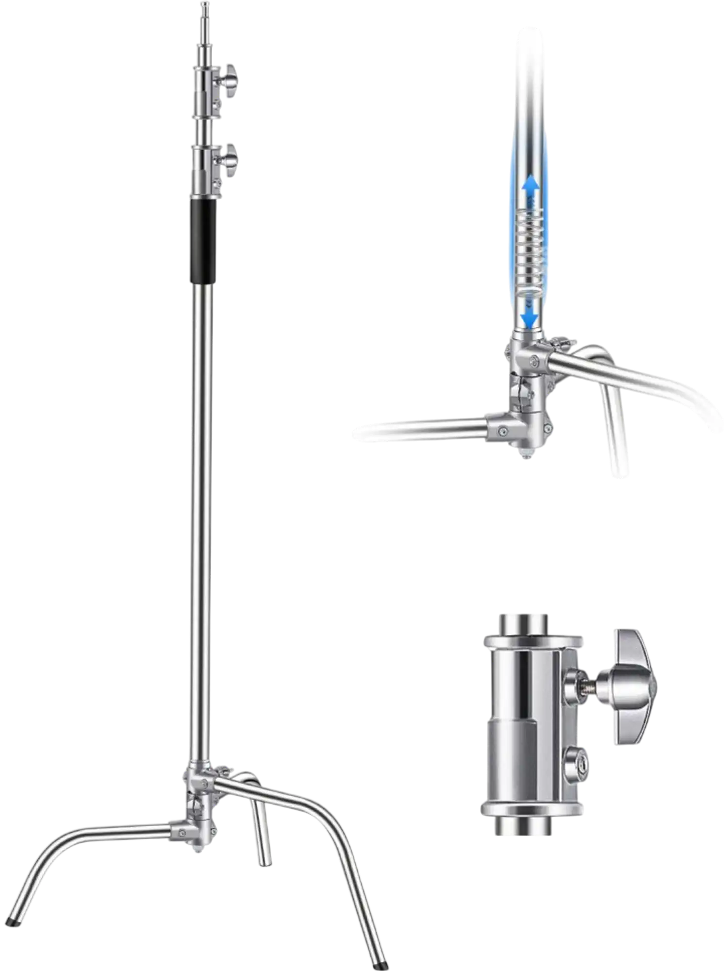 Vevor C Stand Photography Light Stand Heavy Duty Stainless Steel 10.83' New