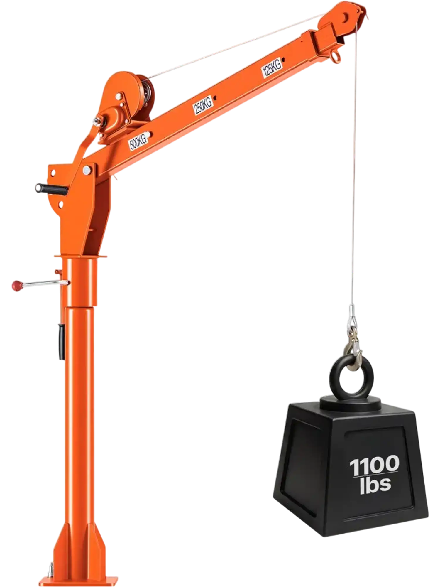 Vevor Truck Crane 1100 lbs Manual Pickup Bed Jib New