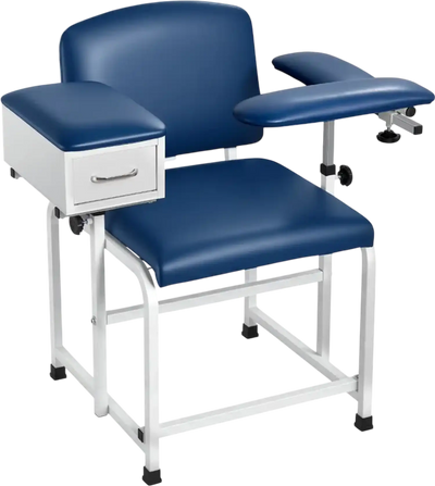 Vevor Phlebotomy Chair Blood Draw Medical Chair with Drawer 500 lbs New