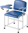 VEVOR Phlebotomy Chair, Blood Draw Chair with Adjustable Armrests and Flip Arm, 400LBS Loading Blood Drawing Medical Chair with Soft Padded Seat, Easy-to-Clean PVC Leather for Hospitals, Labs, Clinics