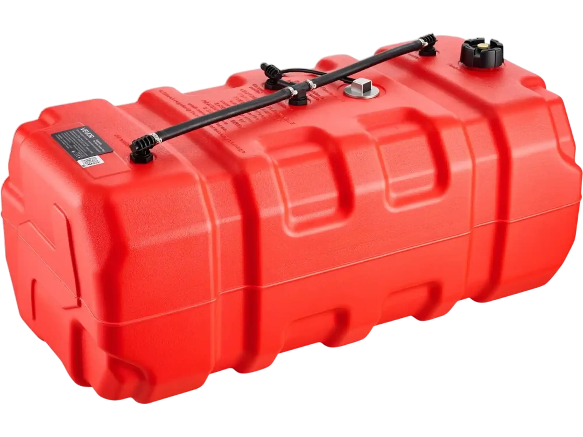 Vevor Marine Fuel Tank 24 Gallon Portable Boat Gas Tank with Electronic Fuel Level Sensor Red New