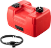 VEVOR Boat Fuel Tank, 3.17-Gallon/12-L Marine Outboard Transfer Tank, Transfer Tank with 9.8ft Hose, Gauge for Outboard Engine, Yacht, Fishing Boat, Deck, Red