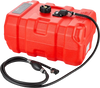 VEVOR Marine Fuel Tank, 8.7 Gallon Boat Gas Tank Portable Outboard Gas Can, for Outboard Engine Boats, Yacht, Fishing Boat, Deck Boat, Gas Container, Fuel Gauge, Hose & Primer Bulb, Premium HDPE, Red