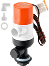 VEVOR Livewell Pump for Boat, 12V 800 GPH Straight Livewell Aerator Pump with Dual Inlet, ABA Housing & Detachable Motor Cartridge, Corrosion-Resistant Livewell/Baitwell Pump for Freshwater Saltwater