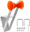VEVOR Boat Trailer Winch Stand, 2 to 3-inch Winch Posts, Boat Trailer Winch Seat with TPU Orange Roller & U-Bolts, Suitable for Jet Ski, Sailboat, Fishing Boat, Speedboat (Galvanized), Silver
