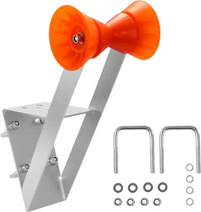 Vevor Boat Trailer Winch Stand Mount with Roller & U-Bolts New