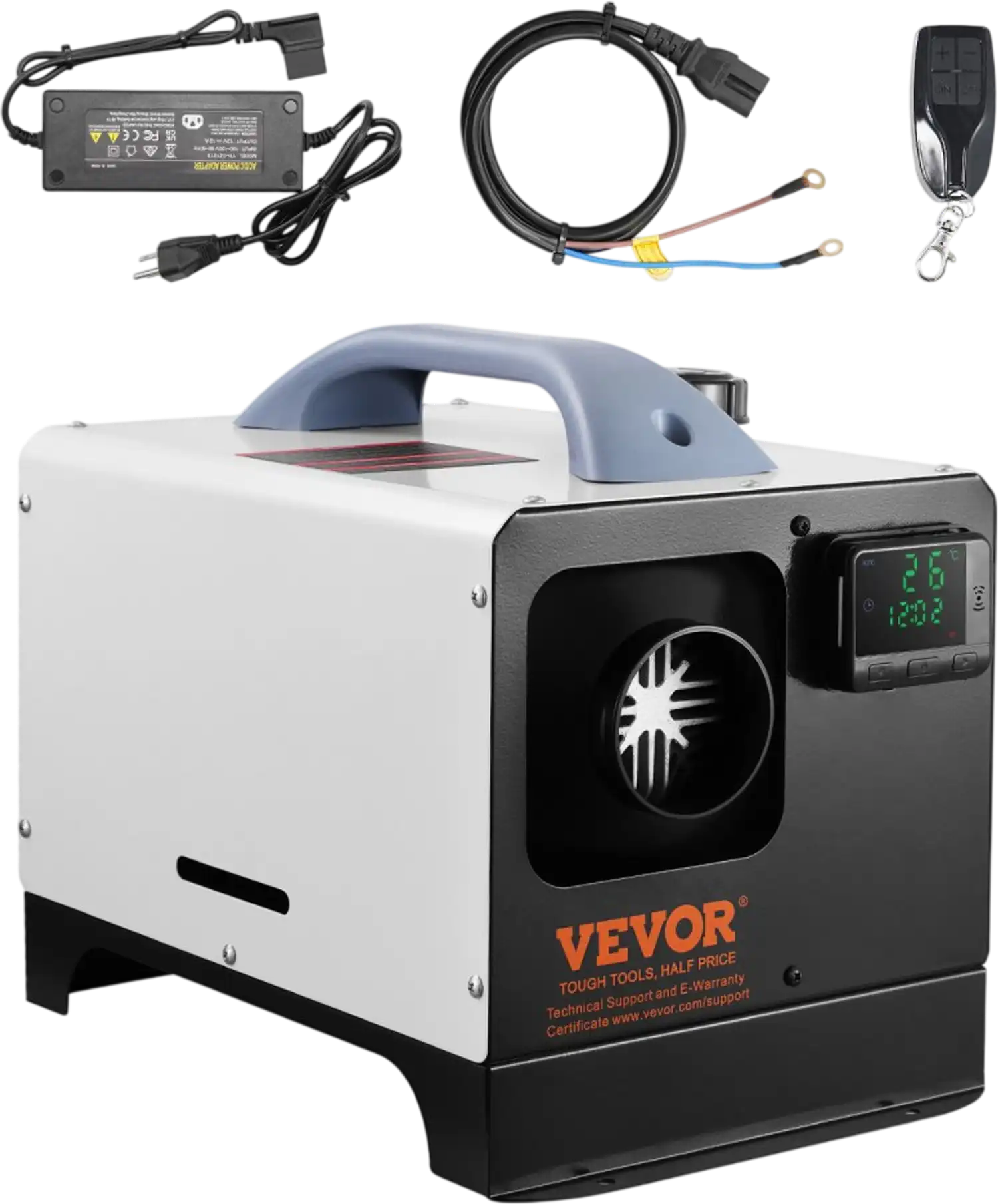Vevor Diesel Heater All-in-One 12V 8 kW Portable Air Heater with Remote Control and LCD Screen New