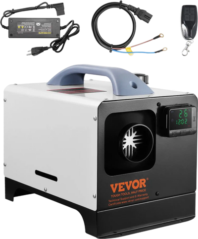 Vevor Diesel Heater All-in-One 12V 8 kW Portable Air Heater with Remote Control and LCD Screen New