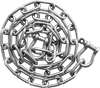 VEVOR Boat Anchor Chain, 1/4" x 4', 1700 lbs. WLL/4800 lbs. BS, 316 Stainless Steel Marine Grade Anchor Lead Chain with Dual Lock Ring Shackles for Boats, Deck, Fishing, Works with Different Anchors