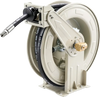VEVOR Oil Hose Reel, 1/2 inch x 33 ft Retractable, Spring Driven Auto Swivel Rewind, Max 3625 PSI, Heavy-Duty Carbon Steel Construction with Steel Wire Braided Hose, for Engine / Gear / Hydraulic Oil