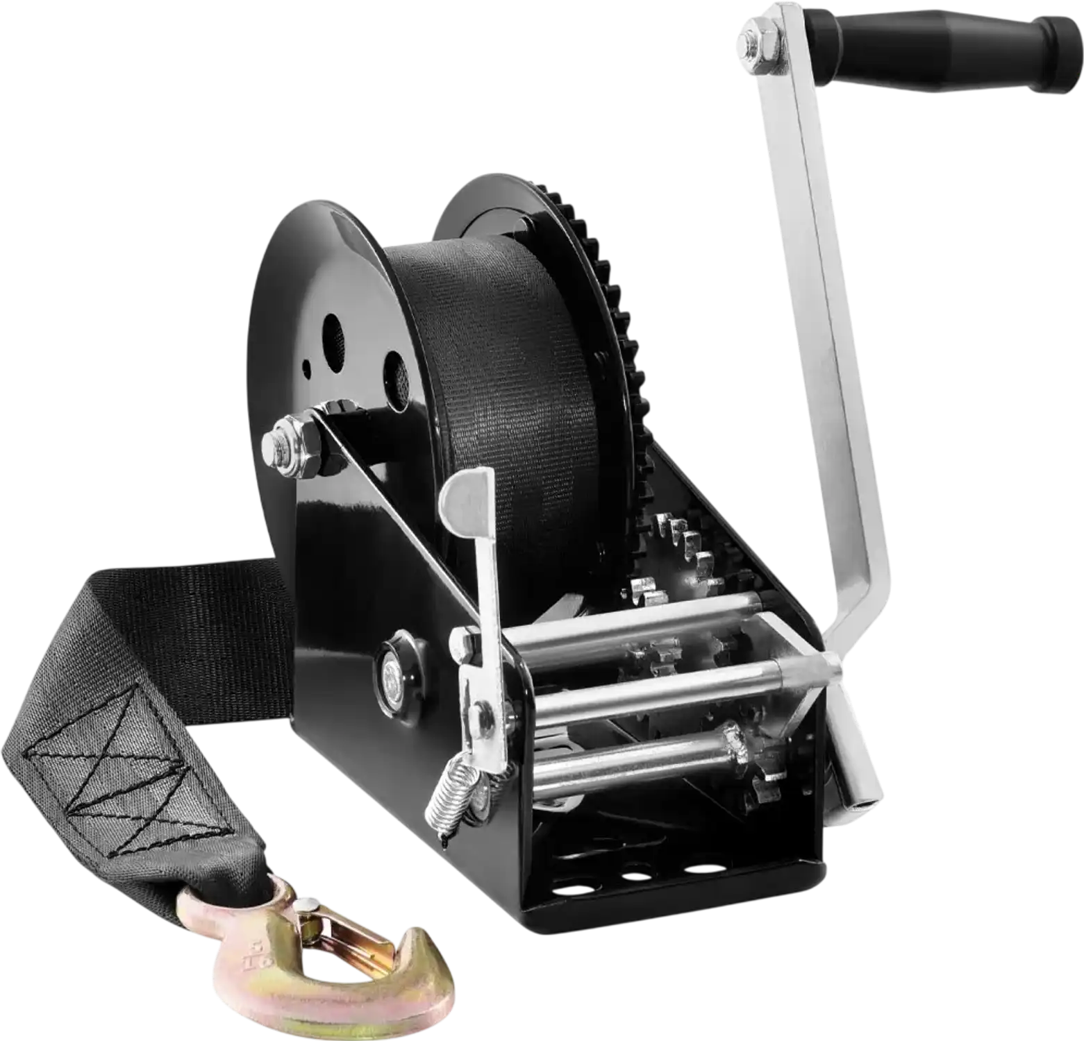 Vevor Hand Winch 3500 lbs Boat Trailer Rope Crank with 33' Polyester Strap New