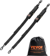 VEVOR Retractable Ratchet Straps, 2 in x 4 ft Ratchet Tie Down Straps with Security Lock S Hooks, 2 Pack Heavy Duty Ratchet Tie Down Straps with 1500 lbs Break Strength, for Trailers, Vehicles, Boat