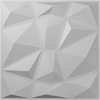 VEVOR 13 Pack 19.7x19.7Inches Diamond White 3D PVC Wave Panels for Interior Wall Decor Textured 3D Wall Tiles 32 Sq Ft