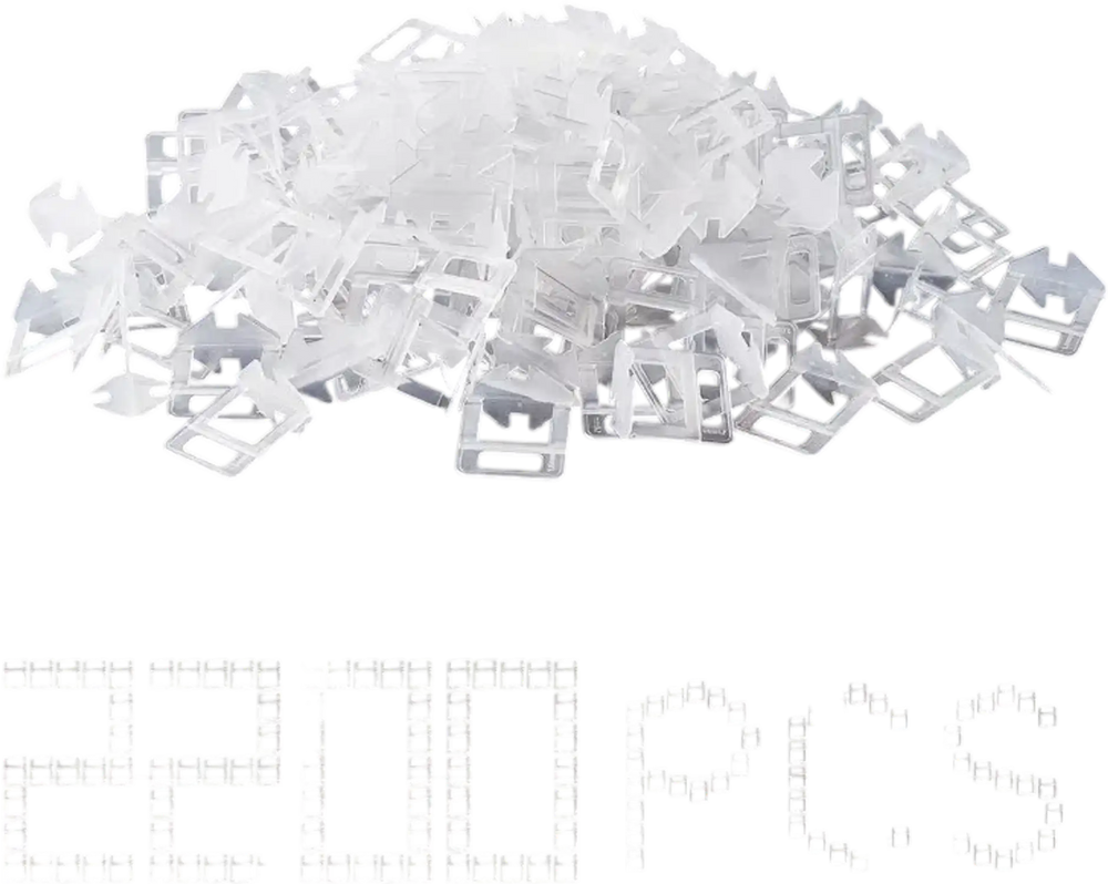 VEVOR Tile Leveling System Clips, 2200-Piece DIY Tile Leveler Spacers, 1/16"(1.5 mm) Tile Leveler Clips, Tile Leveling System Tile Installation Tools for Professional Ceramic Tile, Stone Installation