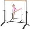 VEVOR Ballet Barre, 4 Ft Barre Bar for Home, Freestanding Portable Ballet Stretching Dance Bars, Height Adjustable Anti-Wobble Fitness Gym Studio Equipment, for Pilates Balance Workout