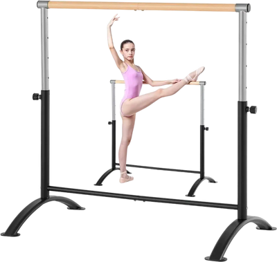 Vevor Ballet Barre 4' Height Adjustable Freestanding Portable Dance Bar New