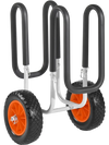 VEVOR Kayak Cart, 150 lbs Load Capacity, Stand Up Paddle Board Trolley with 10-inch Solid Rubber Tires & Kickstands, Paddle Board Carrier with Ratchet Strap for Paddleboard & Surfboard Transport