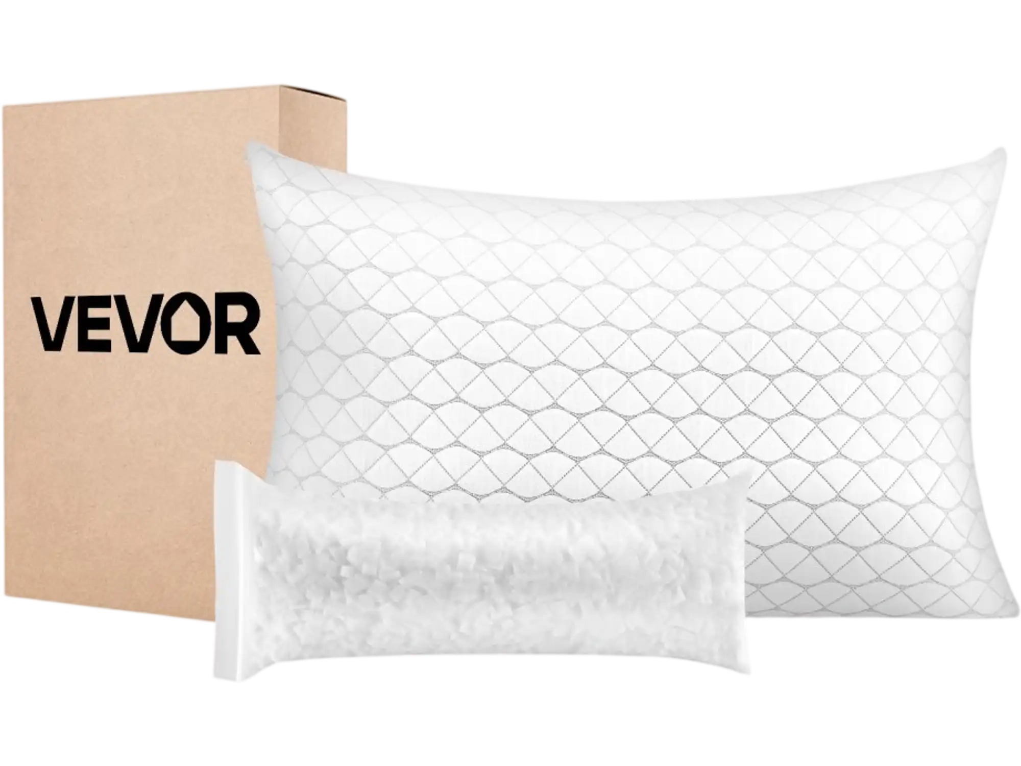 Vevor Bed Pillow Queen Adjustable Memory Foam Hotel Pillow New