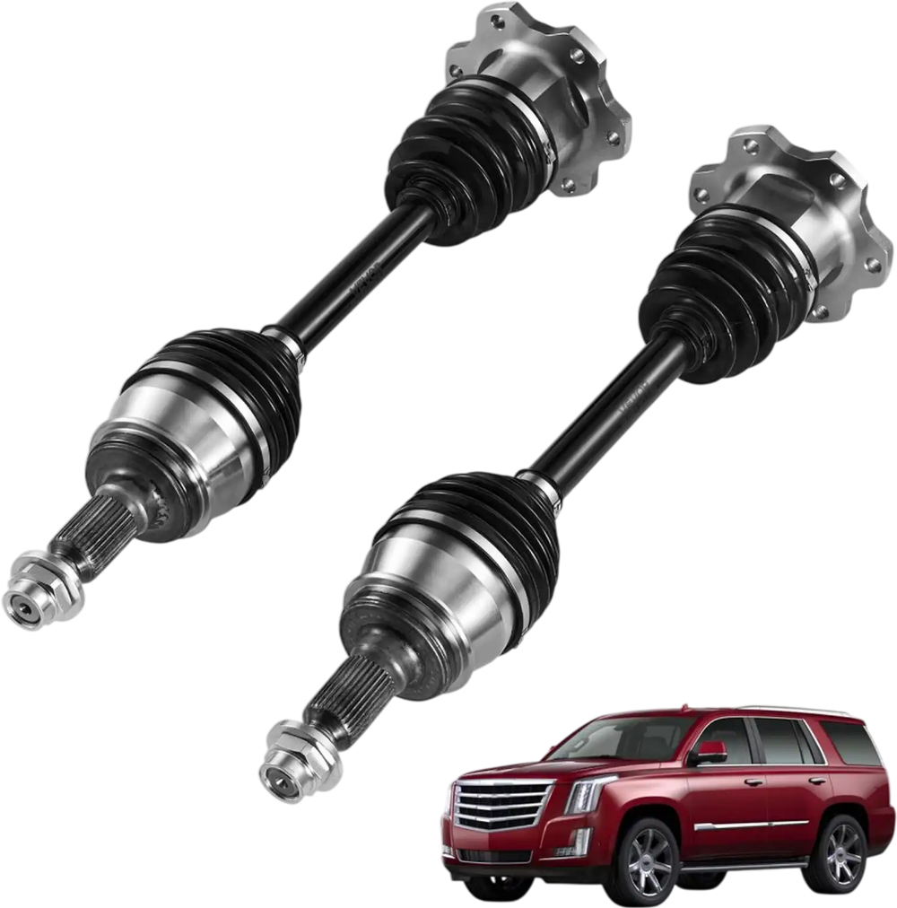 VEVOR CV Axle Shaft Assembly, 2 Pieces Front Left & Right (Driver and Passenger Side), Automotive Replacement CV Axles Pair Compatible with 2007-2020 Cadillac Escalade, Alloy Steel & Carbon Steel
